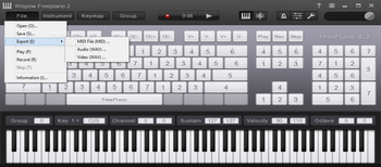 Wispow Freepiano screenshot 2