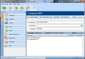 witSoft SMS GSM screenshot