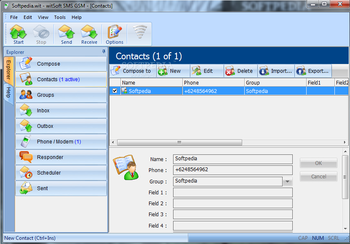 witSoft SMS GSM screenshot 2