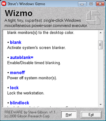 Wizmo screenshot