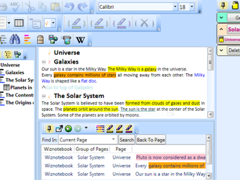 Wiznotes screenshot