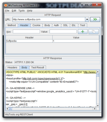 WizTools.org RESTClient screenshot 2