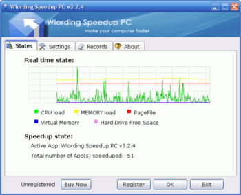 Wlording Speedup PC screenshot