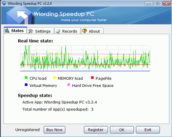 Wlording Speedup PC screenshot