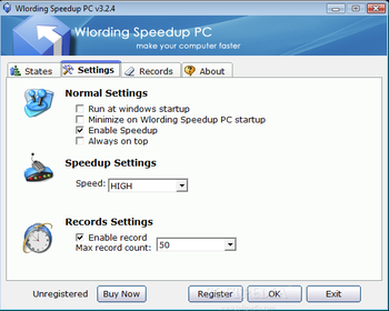 Wlording Speedup PC screenshot 2