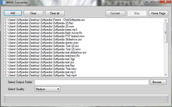 WMA Converter screenshot