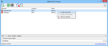 WMA MP3 Changer screenshot