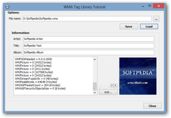 WMA Tag Library screenshot