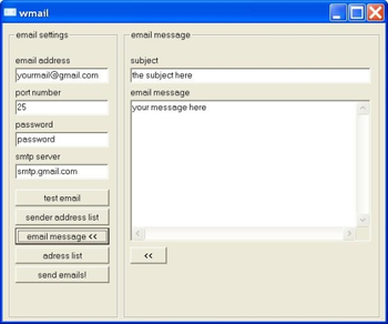 Wmail screenshot