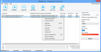 WMAResizer screenshot
