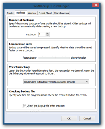 WMBackup screenshot 4
