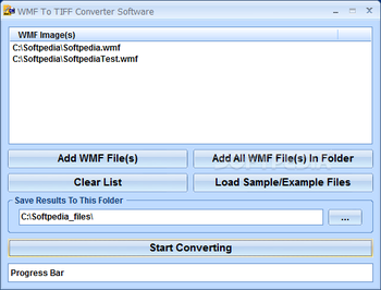 WMF To TIFF Converter Software screenshot