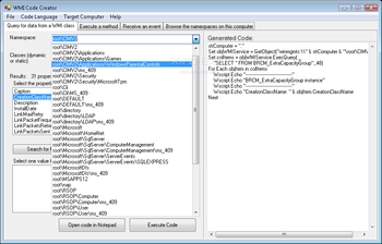 WMI Code Creator screenshot 2