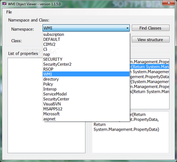 WMI Object Viewer screenshot 2