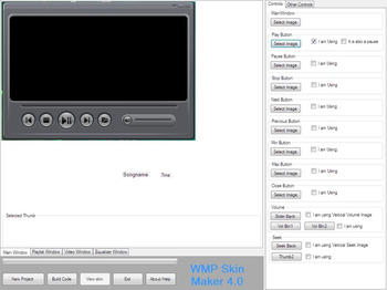 WMP SKIN MAKER screenshot 2