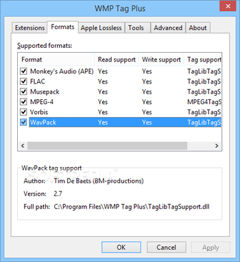 WMP Tag Plus screenshot 2