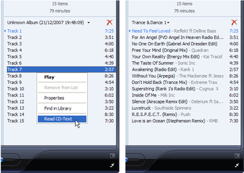 WMPCDText screenshot