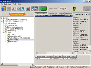WMQTool screenshot
