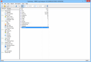 WMS Log Analyzer Standard Edition screenshot