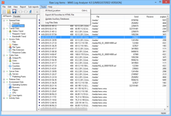 WMS Log Analyzer Standard Edition screenshot 6