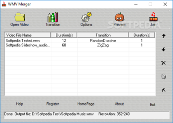 WMV Merger screenshot