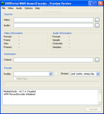 WMV Muxer screenshot