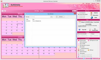 Women's Advanced Calendar screenshot 10