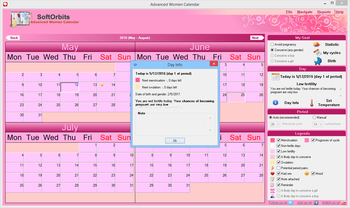 Women's Advanced Calendar screenshot 7