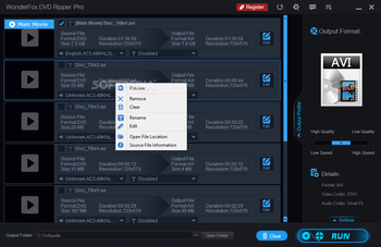 WonderFox DVD Ripper Pro screenshot