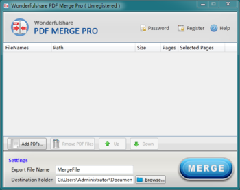WonderfulShare PDF Merge Pro screenshot 2