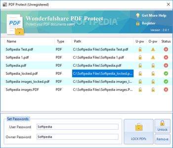 Wonderfulshare PDF Protect screenshot