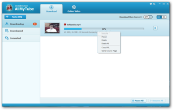Wondershare AllMyTube screenshot