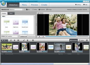 Wondershare DVD Slideshow Builder Deluxe screenshot