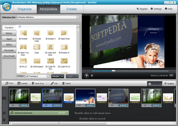 Wondershare DVD Slideshow Builder Deluxe screenshot 2