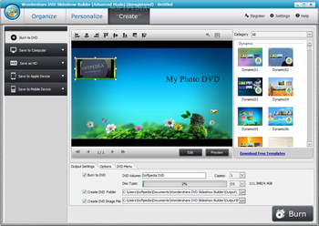 Wondershare DVD Slideshow Builder Deluxe screenshot 9