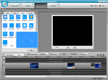 Wondershare DVD Slideshow Builder Standard screenshot 5