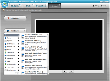 Wondershare DVD Slideshow Builder Standard screenshot 6