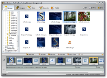 Wondershare Flash Gallery Factory Standard screenshot 2