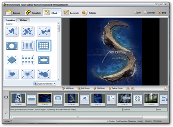 Wondershare Flash Gallery Factory Standard screenshot 4