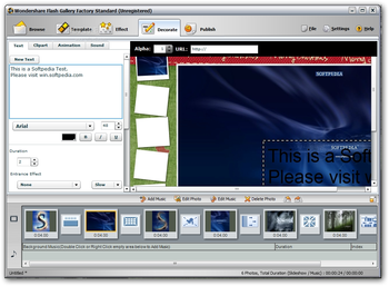 Wondershare Flash Gallery Factory Standard screenshot 5