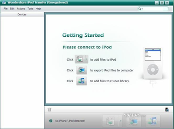 Wondershare iPod Transfer screenshot