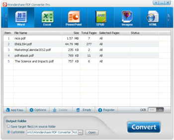 Wondershare PDF Converter Pro screenshot