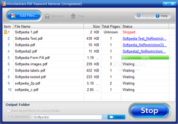 Wondershare PDF Password Remover screenshot 2