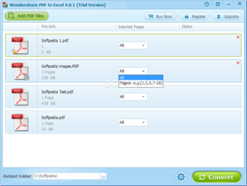 Wondershare PDF to Excel (formerly AnyBizSoft PDF to Excel) screenshot