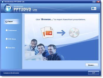 Wondershare PPT2DVD Lite screenshot