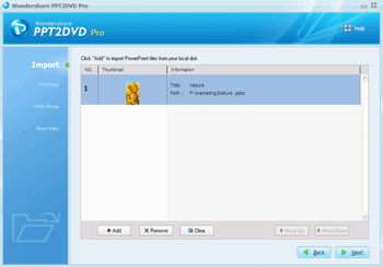 Wondershare PPT2DVD Pro screenshot