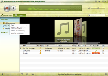 Wondershare Streaming Audio Recorder screenshot 2