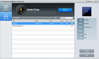 Wondershare TidyMyMusic screenshot