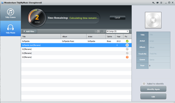 Wondershare TidyMyMusic screenshot 2