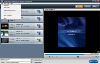 Wondershare Video Converter Platinum screenshot 3